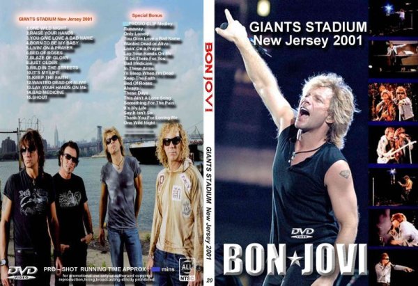 画像1: 20 BON JOVI Giants Stadium New Jersey 2001 DVD (1)