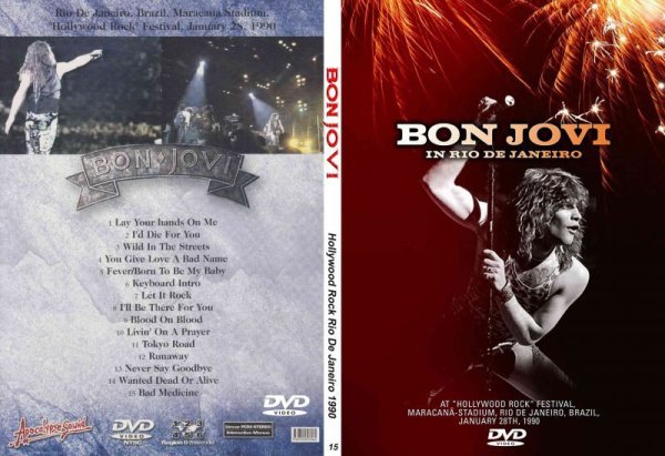 画像1: 15 BON JOVI Hollywood Rock Rio 1990 DVD (1)