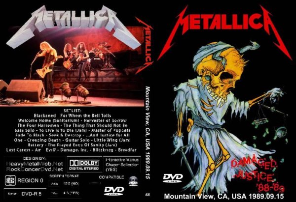 画像1: 68 メタリカ Mountain View 1989 Metallica DVD (1)