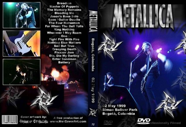 画像1: 72 メタリカ Bogota Colombia 1999 Metallica DVD (1)