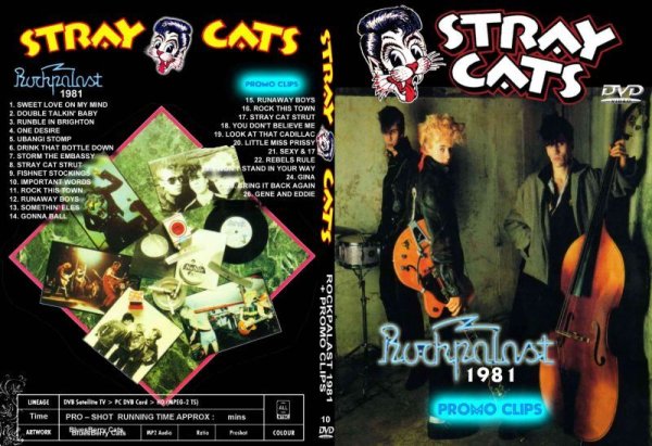 画像1: 10 ストレイキャッツ 初期Rockpalast 81+高画質プロモ STRAY CATS DVD (1)