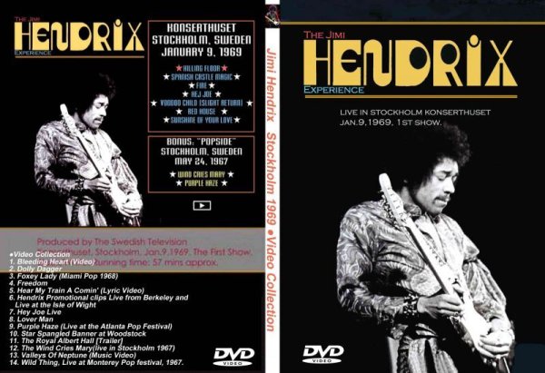 画像1: ジミヘンドリックス 伝説ストックホルム1969 Jimi Hendrix 2時間 DVD (1)