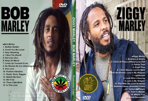 画像1: ジギーマーリーボブ・マーリー 高画質プロモ集 Bob Marley Ziggy Marley DVD (1)