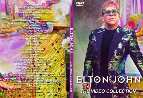 画像1: エルトン・ジョン 2枚高画質プロモ集 50曲 Elton John DVD (1)