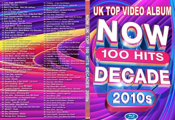 画像1: ブルーレイ33▼2010年代 UKトップ100曲プロモ集 Blu-ray (1)