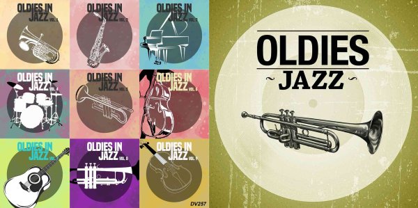 画像1: DV257■225曲 Oldies In Jazz Vol. 1-9 MP3DVD (1)
