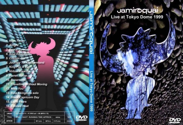 画像1: ジャミロクアイ 東京ドーム1999 高画質 Jamiroquai DVD (1)