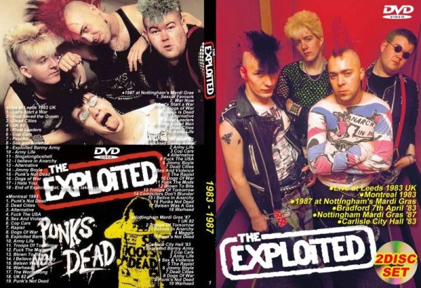 画像1: The Exploited(1) 2枚 初期83-87プロショット DVD (1)