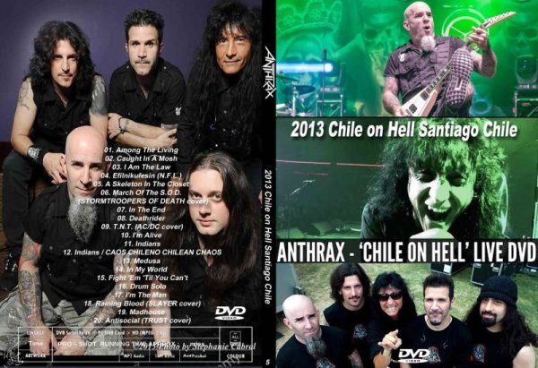 画像1: 5 アンスラックス 2013 Santiago Chile ANTHRAX DVD (1)