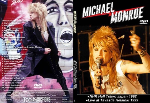 画像1: 2 マイケルモンロー 東京1992●ヘルシンキ1999 Michael Monroe HANOI ROCKS DVD (1)