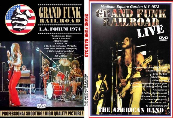 画像1: Grand Funk Railroad 2本74-72 グランドファンク DVD (1)