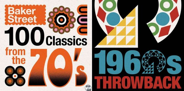 画像1: 810■180曲1960s Throwback■100 Classics from the 70's Baker Street CD (1)
