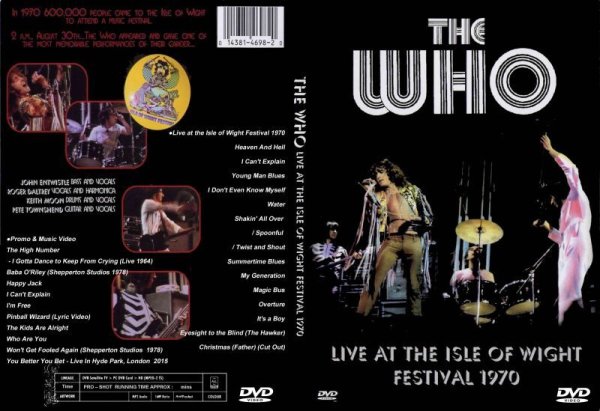 画像1: The Who 1970年ワイト島フェス＋プロモ DVD (1)
