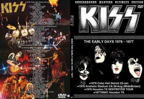 画像1: 18DL2枚 KISS 初期1976-1977 DVD (1)