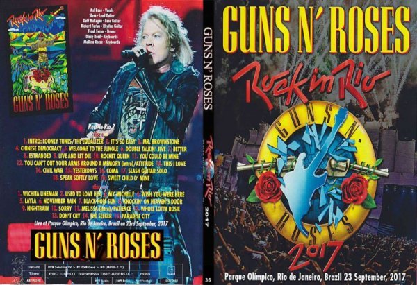 画像1: 35DL GUNS N' ROSES ROCK IN RIO 2017 ガンズ アンド ローゼス DVD (1)