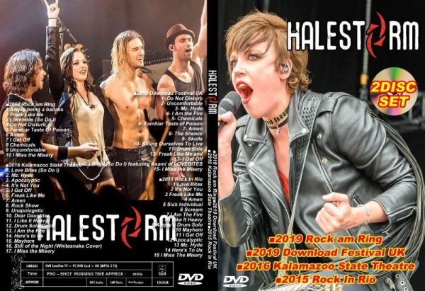 画像1: ヘイルストーム 2枚 2019〜2015 4本立 HALESTORM DVD (1)