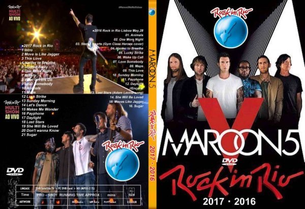 画像1: マルーン5 2枚 2017・2016 Rock in Rio MAROON 5 DVD (1)
