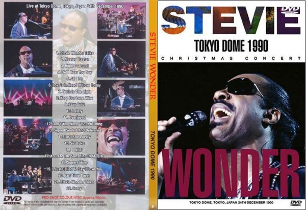 画像1: 9 スティービー・ワンダー 1990 東京ドーム Stevie Wonder DVD (1)