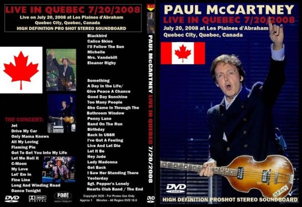 画像1: PAUL McCARTNEY -2008 カナダ (1)