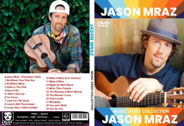 画像1: ジェイソン・ムラーズ 2021全高画質プロモ集 Jason Mraz DVD (1)