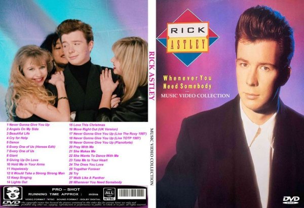 画像1: リック・アストリー 高画質プロモ集 Rick Astley DVD (1)