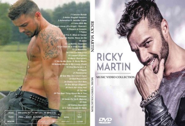 画像1: リッキー・マーティン 2022高画質プロモ集 Ricky Martin DVD (1)