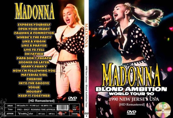 画像1: 6 マドンナ 1990 New Jersey HDリマスター Blond Ambition Madonna DVD (1)