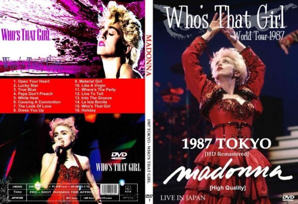 画像1: 1 マドンナ 1987東京 HDリマスターWHO'S THAT GIRL Madonna DVD (1)