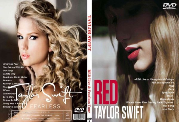 画像1: 4 テイラースウィフト RED & Fearless Tour 2本 Taylor Swift DVD (1)