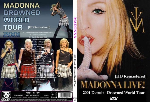 画像1: 17 マドンナ 2001 Detroit HDリマスターDrowned World Tour Madonna DVD (1)