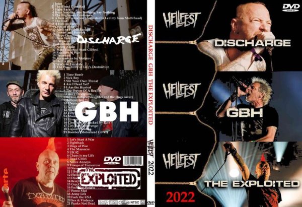 画像1: DL Discharge GBH Exploited - Hellfest 2022 DVD (1)