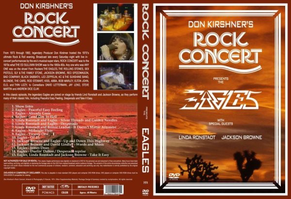 画像1: イーグルス 1974 Don Kirshner Eagles Linda Ronstadt DVD (1)