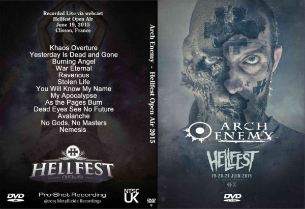 画像1: 9 アーチ・エネミー 2015 Hellfest Arch Enemy DVD (1)