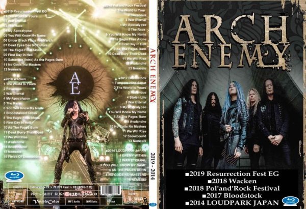 画像1: ブルーレイ Arch Enemy 2019－2014 厳選ライブ集 Blu-ray (1)
