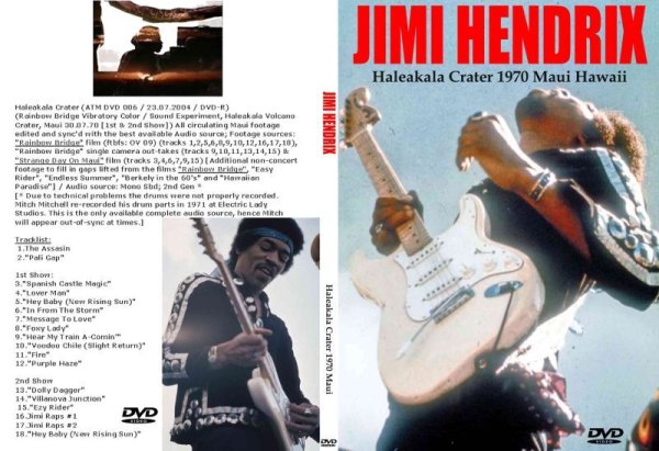 画像1: ジミ・ヘンドリックス Haleakala Crater 1970 Maui Jimi Hendrix DVD (1)