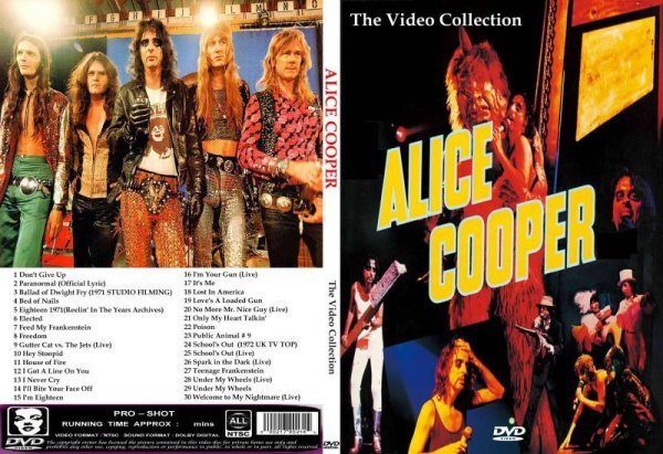 画像1: アリスクーパー 2020 30曲高画質プロモ集 ALICE COOPER DVD (1)