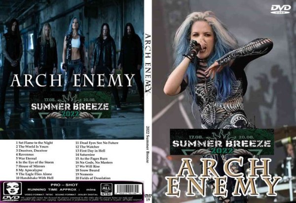 画像1: 19 アーチエネミー 2022 Summer Breeze Arch Enemy DVD (1)