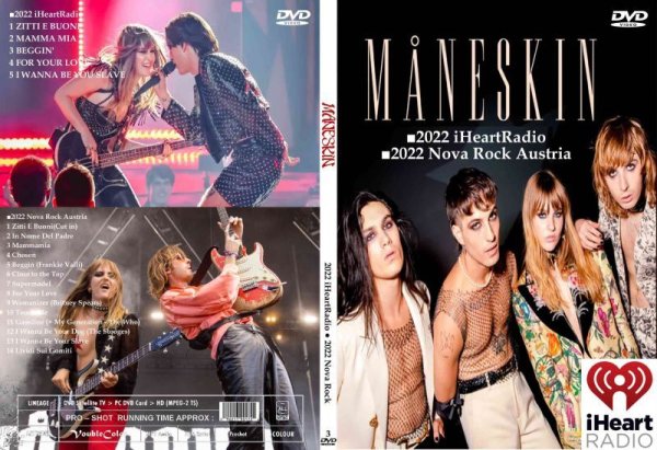 画像1: 3 マネスキン iHeart●2022 Nova Maneskin DVD (1)