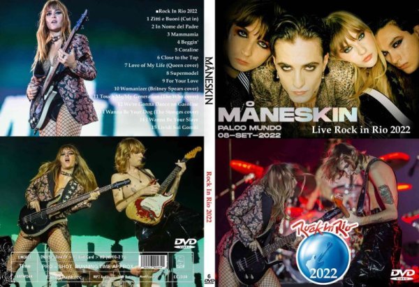 画像1: 6 マネスキン 2022 Rock In Rio Maneskin DVD (1)
