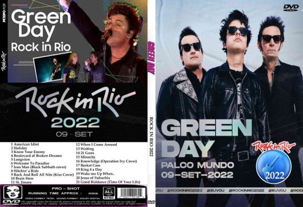 画像1: グリーン・デイ 2022 Rock In Rio Green Day DVD (1)