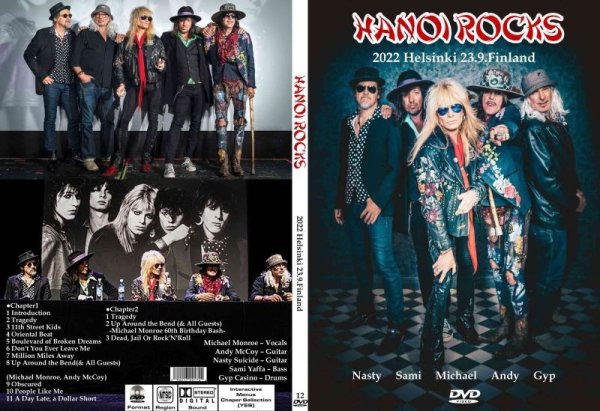 画像1: 12 HANOI ROCKS 2022 復活オリジナルメンバー DVD (1)