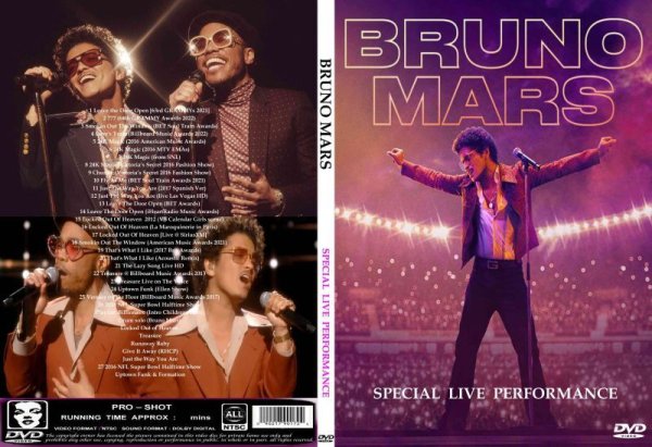 画像1: ブルーノ・マーズ 2022パフォーマンス Bruno Mars DVD (1)