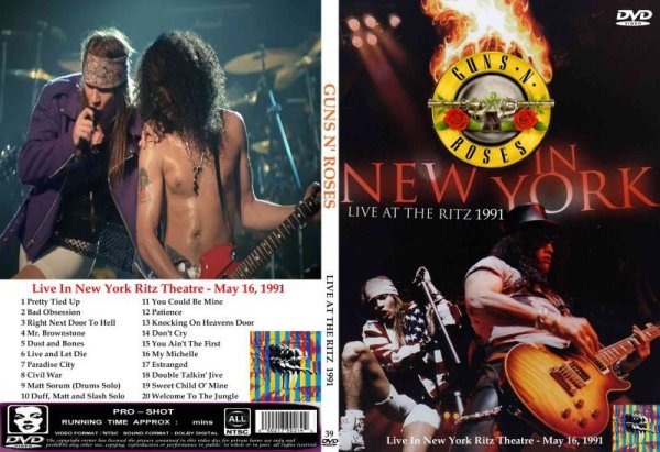 画像1: 39 Guns N' Roses 1991 Ritz ガンズ アンド ローゼス DVD (1)