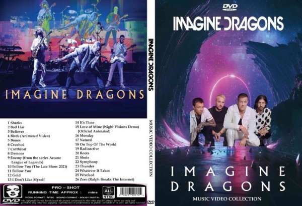 画像1: イマジン・ドラゴンズ 高画質プロモ Imagine Dragons DVD (1)