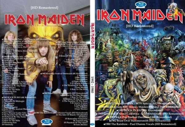画像1: ブルーレイ Iron Maiden 1992-1980 ライブ集 アイアンメイデン Blu-ray (1)