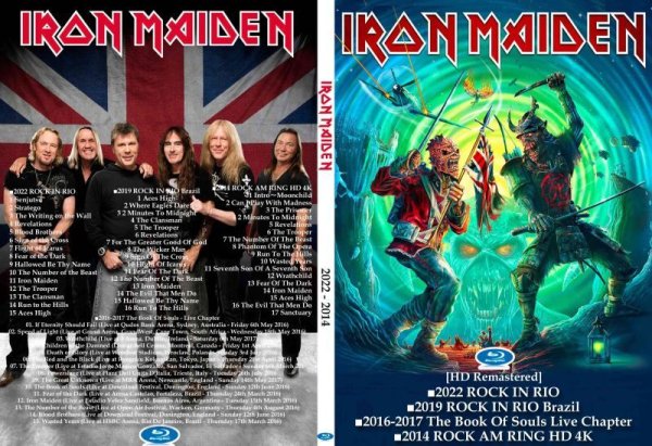 画像1: ブルーレイ Iron Maiden 2022-2014 ライブ集 アイアンメイデン Blu-ray (1)