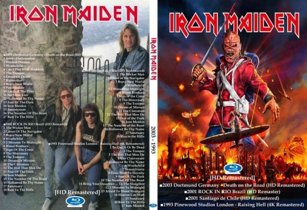 画像1: ブルーレイ Iron Maiden 2003-1993 ライブ集 アイアンメイデン Blu-ray (1)