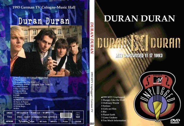画像1: デュラン・デュランDL 1993アンプラグド+ドイツTV Duran Duran DVD (1)