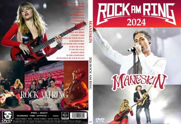 画像1: 13 マネスキン2024 ROCK AM RING Maneskin DVD (1)