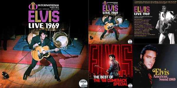 画像1: DVE5■エルヴィス・プレスリー 『Live 1969』『American Sound 1969』『68 Comeback Special』Elvis Presley MP3DVD (1)